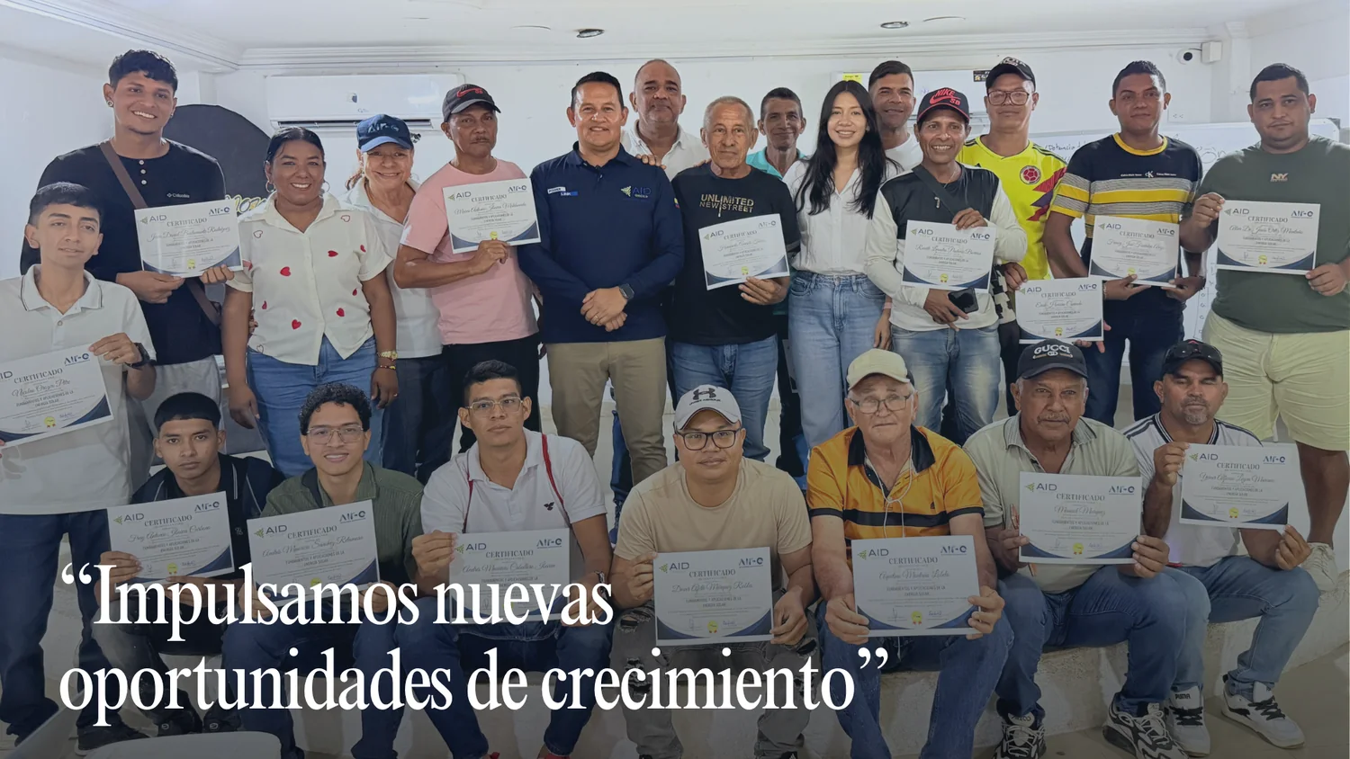 AID GROUP capacitación en energía solar a la comunidad de Tasajera, Magdalena