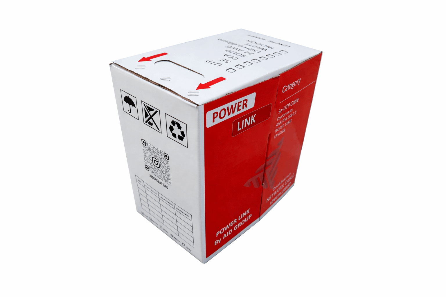 Cable UTP 5E CCA 24AWG Power Link