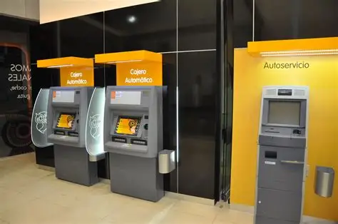 Zona de cajeros automáticos con respaldo de seguridad electrónica