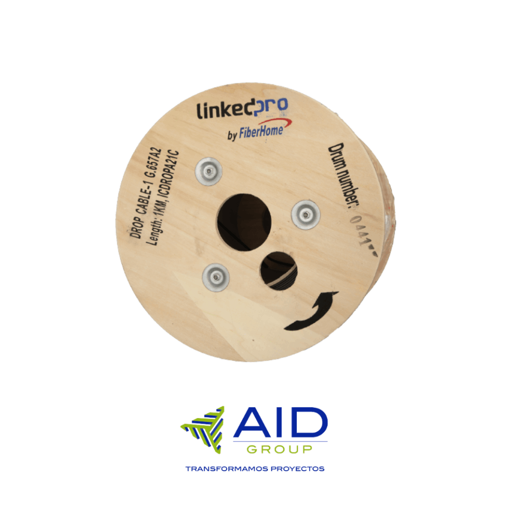 Fibra DROp 1 hilo fiber home dielectrica uso inteior